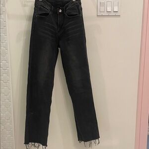 Classic Black Straight Leg Women's Jeans